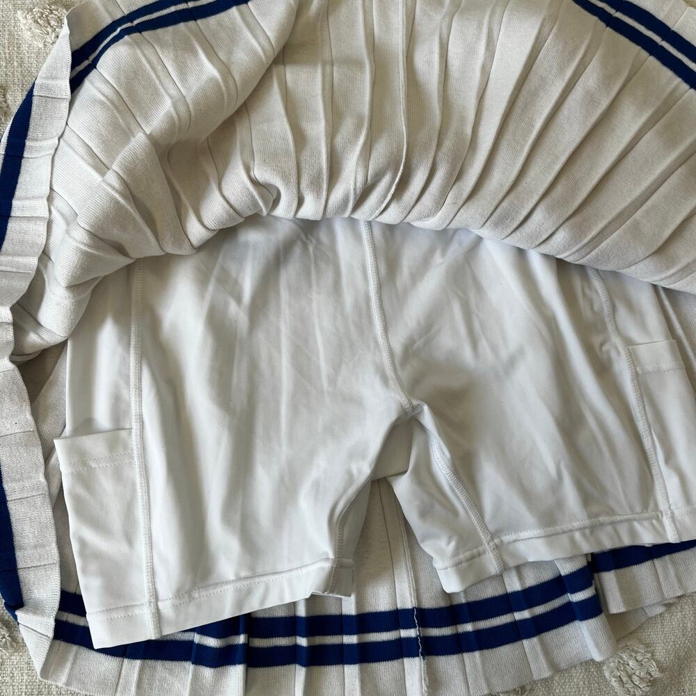 RLX Ralph Lauren Pleated Cricket Skort Preppy Quiet Luxury Sporty Knit White NWT - Picture 4 of 9